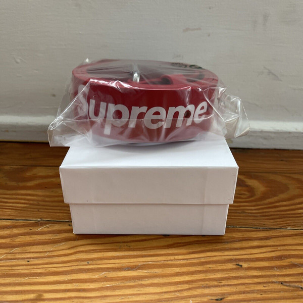 Large Supreme Red Belt: Rare and New with Logo