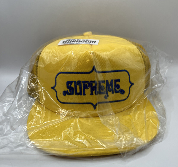 Supreme Highest Mesh Back 5-Panel Hat - Yellow OS SS23 Week 5, 100% Authentic
