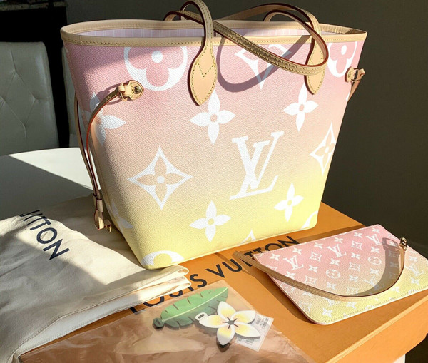 NWT LOUIS VUITTON NEVERFULL MM SUMMER BY THE POOL LIMITED EDITION 2021