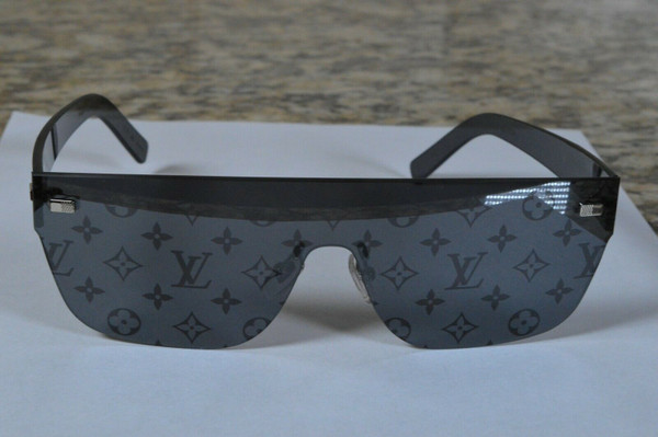 Louis Vuitton Supreme City Mask Sunglasses Black Monogram All Over Print Reflect