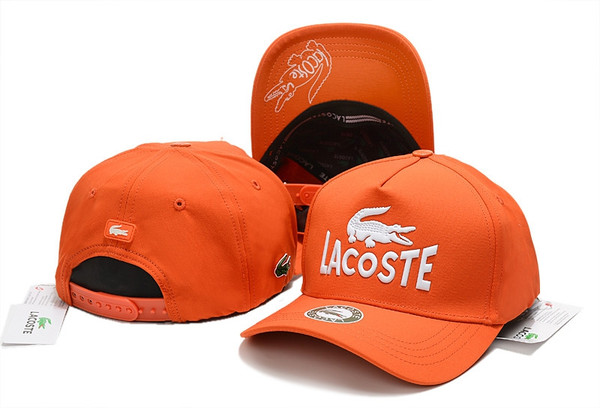 Lacoste Cap Big Croc Logo Adjustable Strap Mens Cap(Orange)