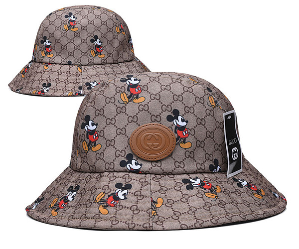 2020 New Hat Unisex Baseball Gucci Cap hat Bucket(Brown)