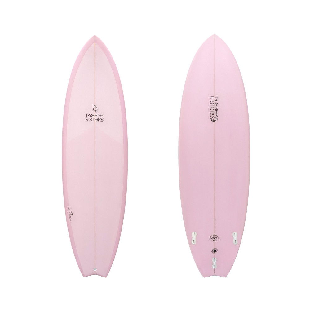 Trigger Sisters Custom Little Sister 6ft Pink Tint Surfboard