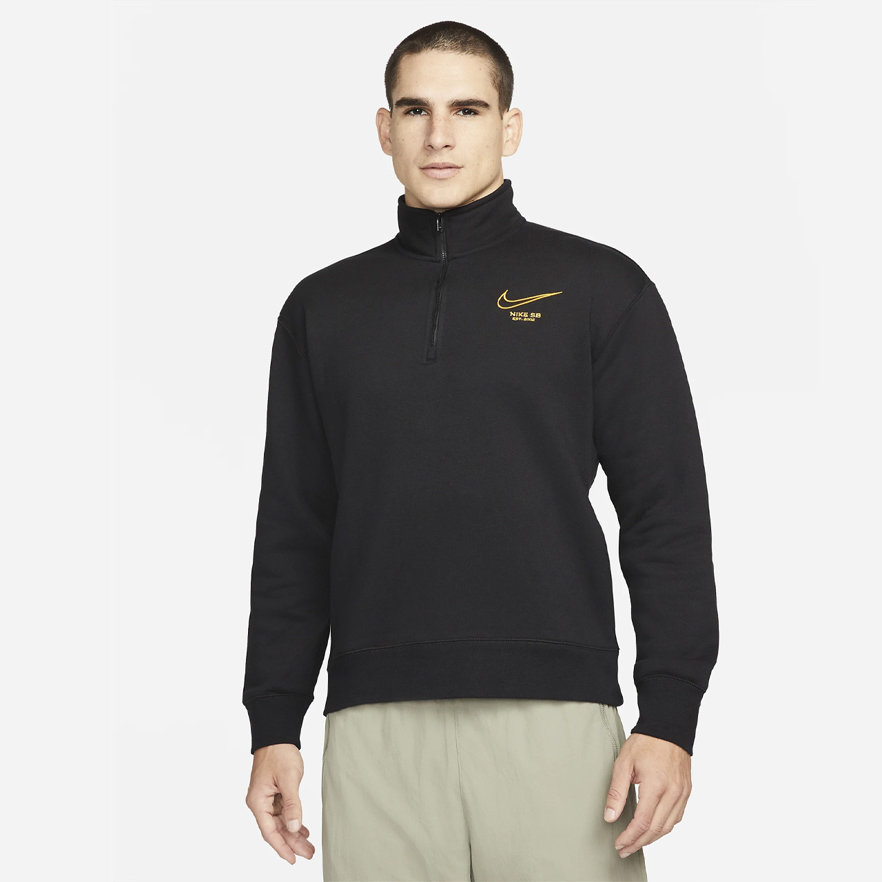 fleece men's half zip