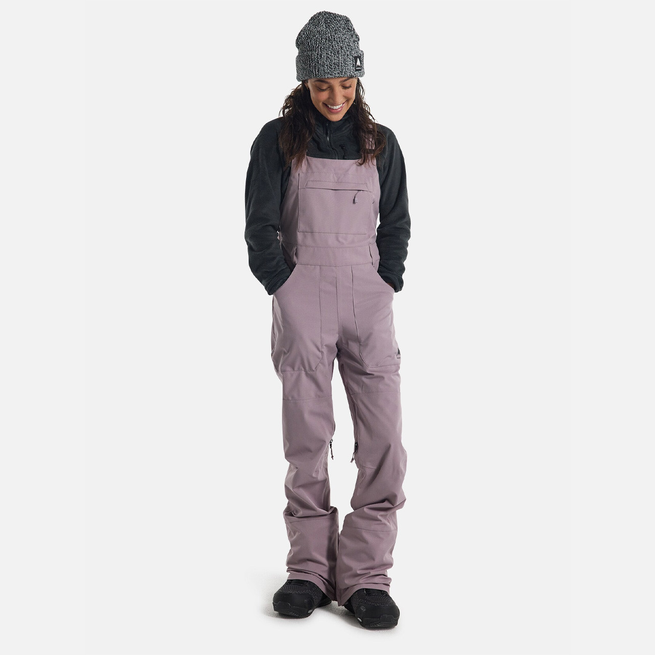 Burton Avalon Bib Pant 2024 Womens in Elderberry TRIGGER BROS