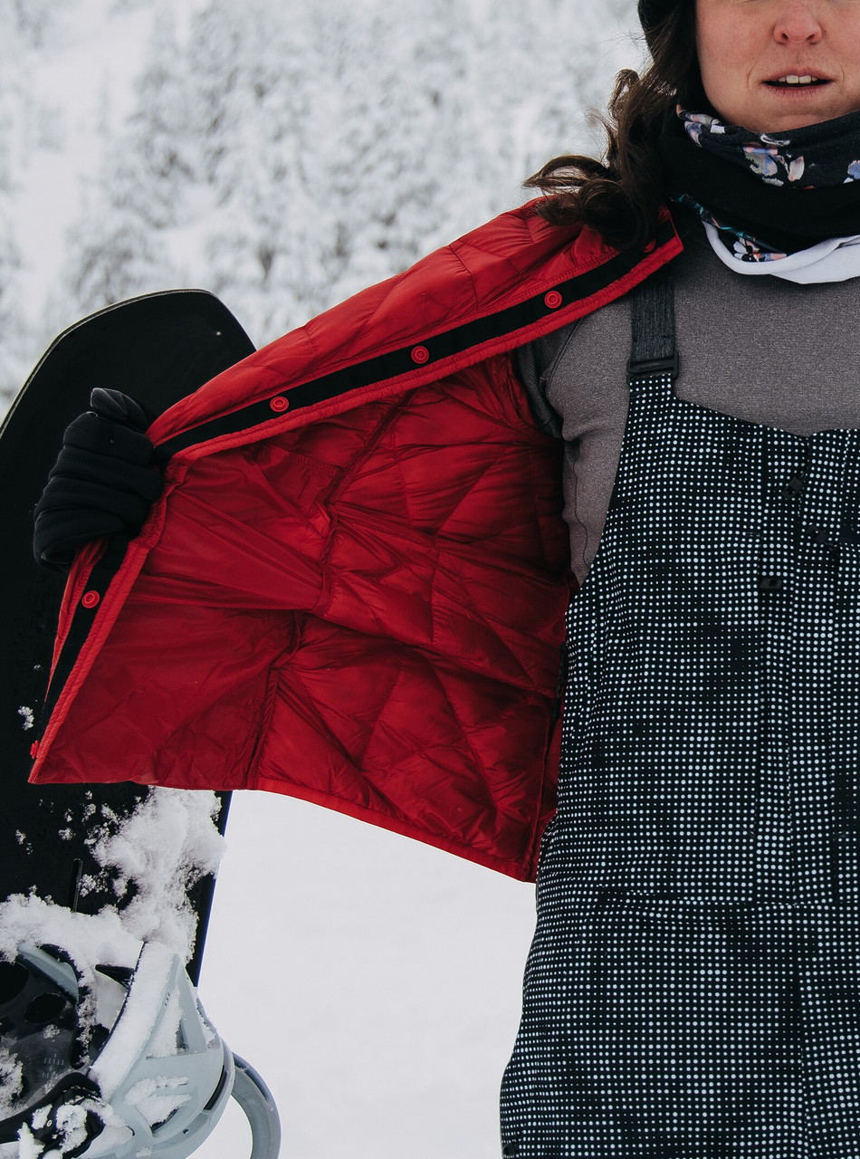Burton AK Baker Ultralight Down Insulated Jacket Womens in Molten Red