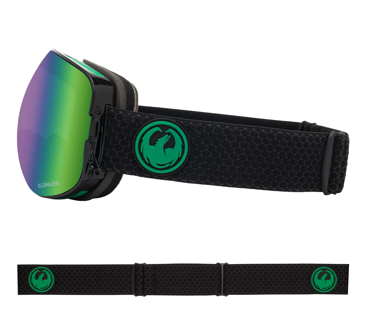 Dragon X2 Goggle in Split LL Green Ion + LL Amber TRIGGER BROS