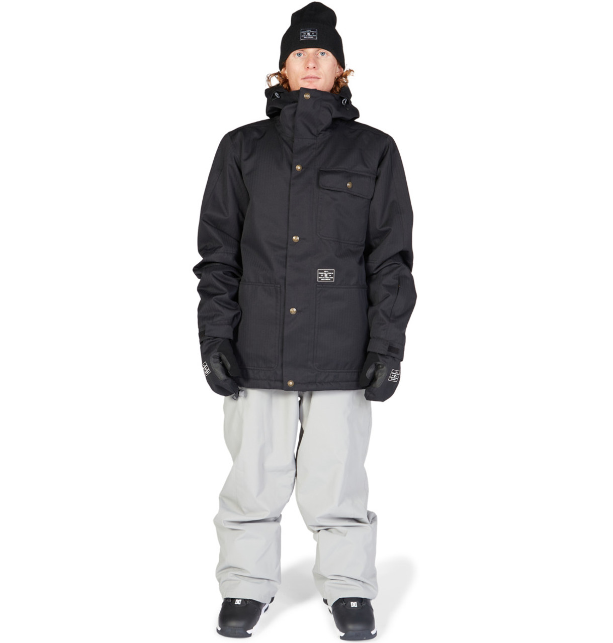 DC Servo Jacket 2023 Mens in Black TRIGGER BROS. SURFBOARDS PTY. LTD.