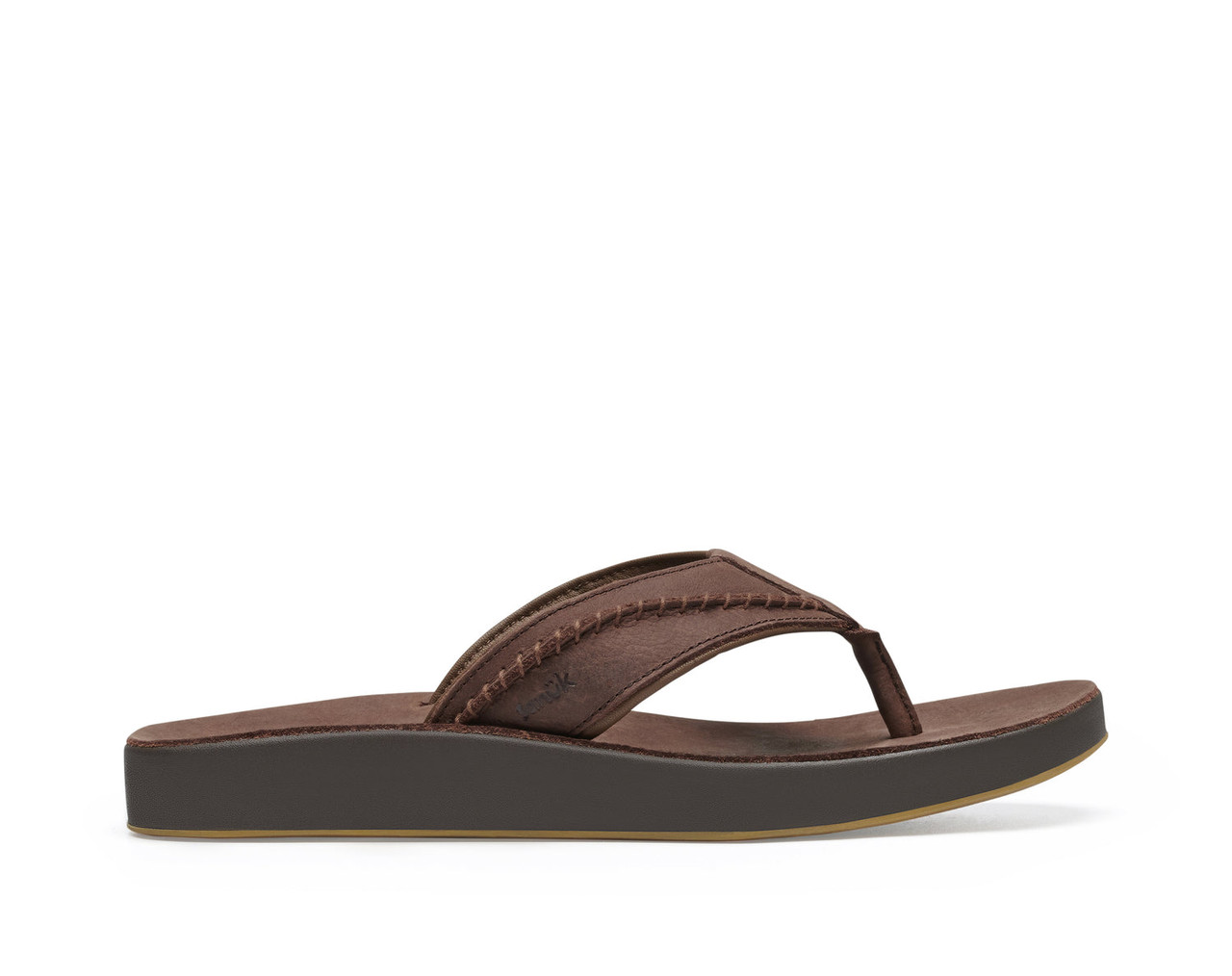 Sanuk Cosmic Yoga Mat Thongs Mens in Brown - TRIGGER BROS