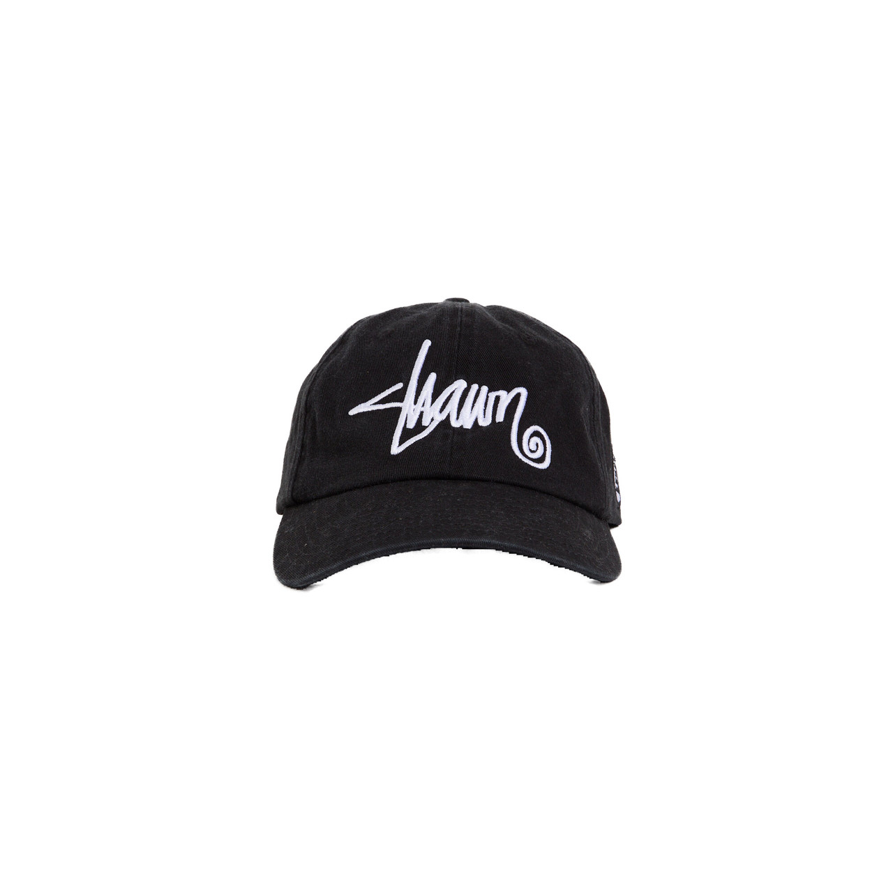 S Double Shawn Script Strapback Cap Mens in Black - TRIGGER BROS