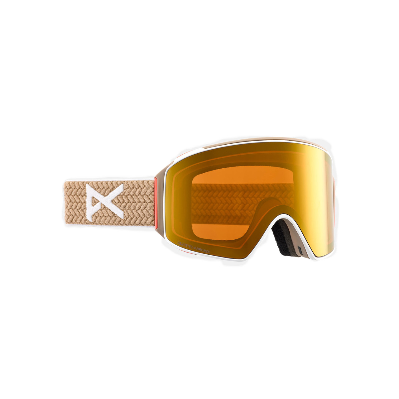 Anon M4 Cylindrical Goggle + MFI Face Mask in Summit Taupe