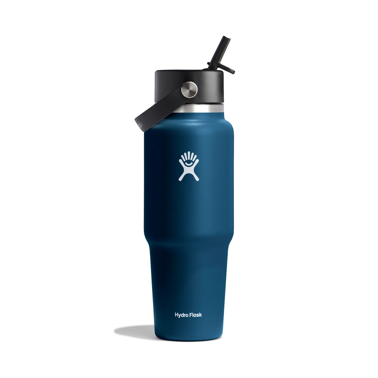 弁当箱・水筒 Hydro Flask 32 oz Wide Mouth Flex Straw Hydro Flask 32oz Wide Mouth Flex Straw Travel Bottle in Indigo