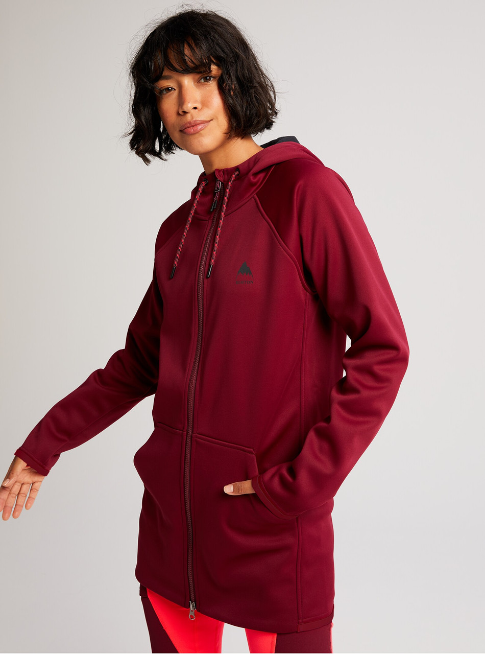 バートン Crown Weatherproof Full-Zip Fleece Burton Men's Crown Weatherproof Full Zip Fleece Hoodie