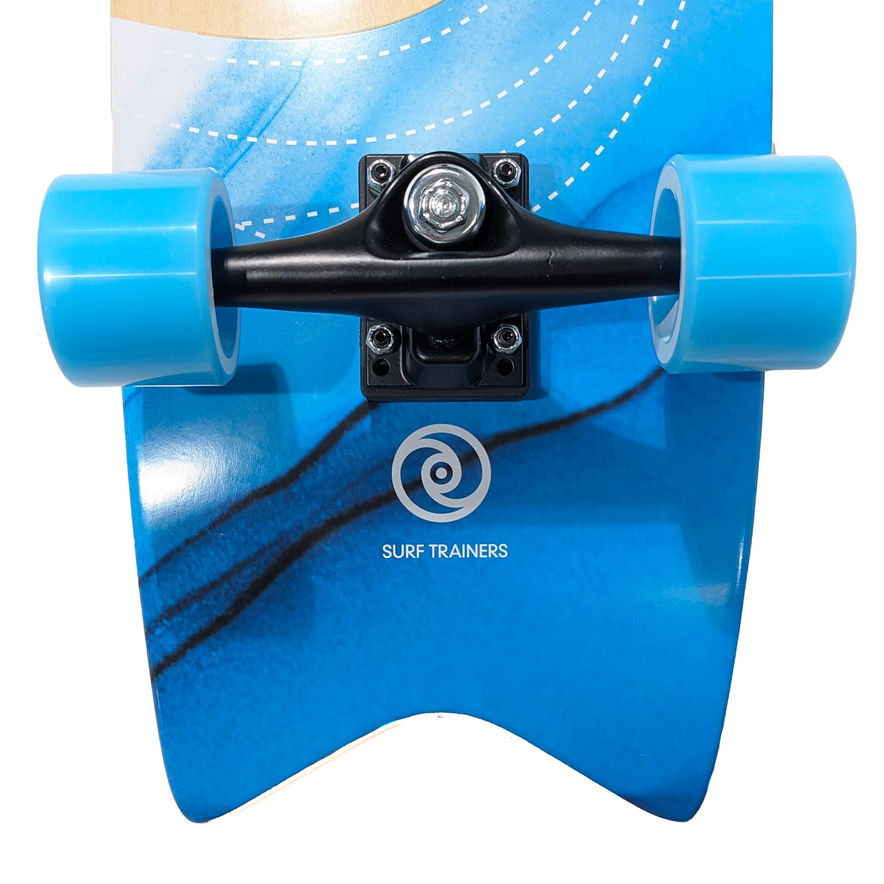 SmoothStar Flying Fish 2.0 Blue 32in Surf Trainer Skate Complete