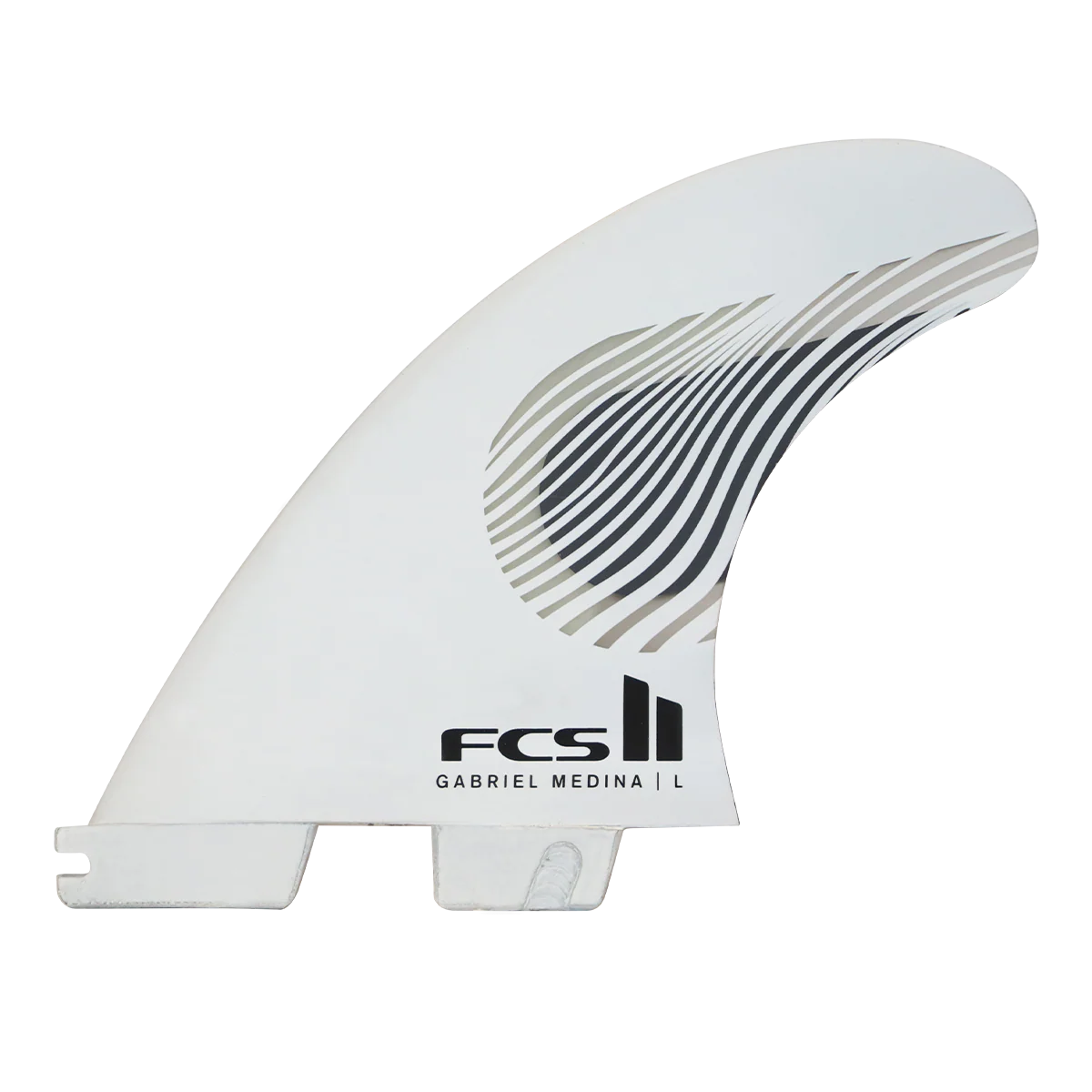 FCS II Gabriel Medina PC XLarge Tri Fin Set in Black White