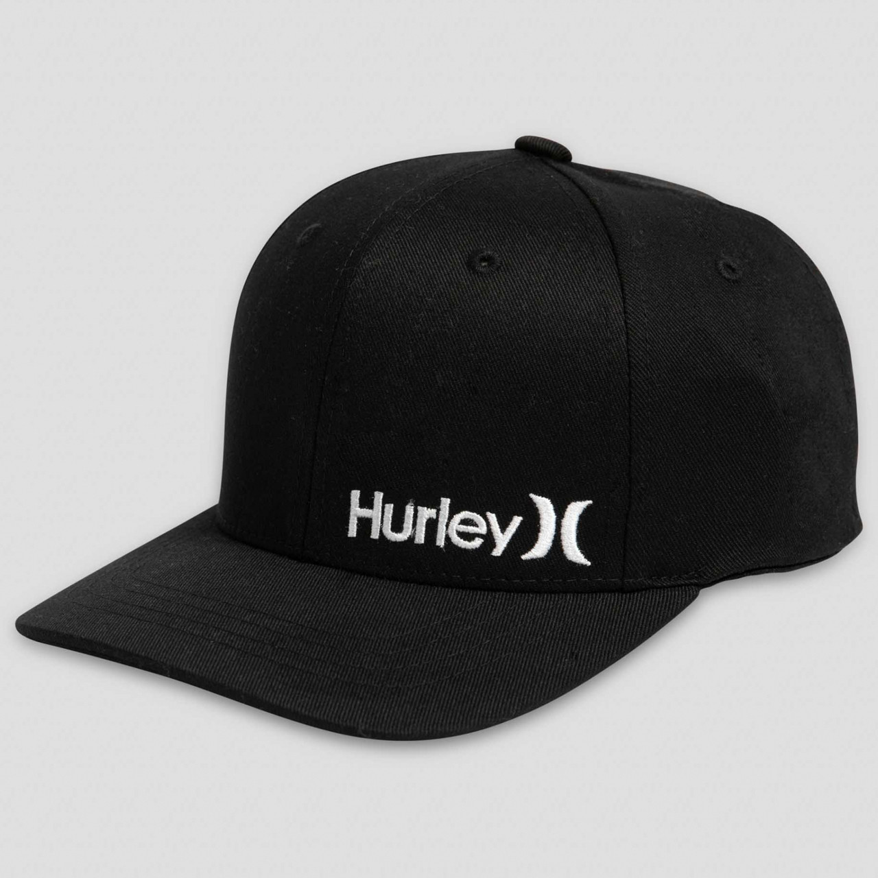 Hurley Corp Hat Boys in Black White 