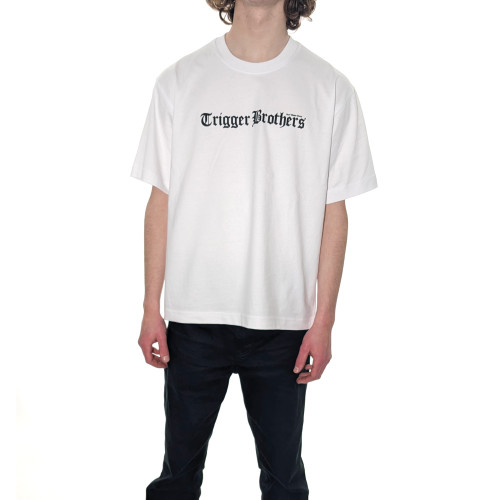 Trigger Bros Old English Box Tee Mens in White
