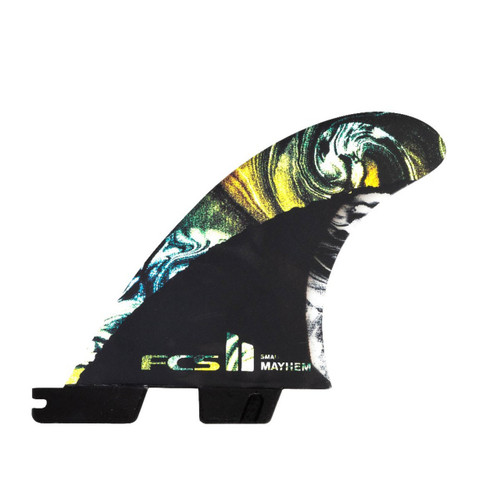 FCS II MB PC Carbon Small Tri Fin Set in Multi