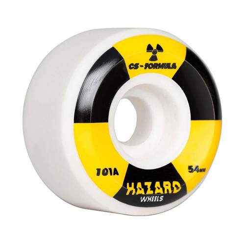 Hazard Radio Active CS Conical 54MM Skate Wheels in White
