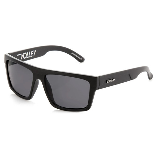 Carve Volley Sunglasses in Matte Black Polarized