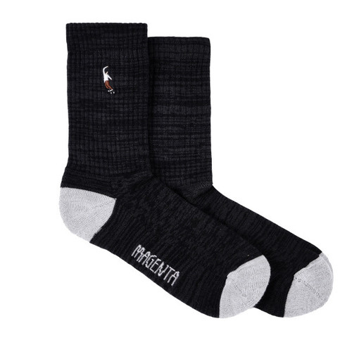 Magenta PWS Sock in Black