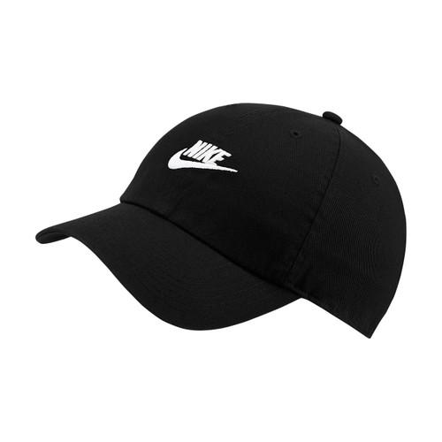 Nike Sportswear Heritage86 Futura Washed Cap in Black White - TRIGGER ...