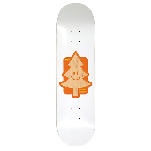 Enjoi Happy Tree SS R7 8.25 White Skateboard Deck