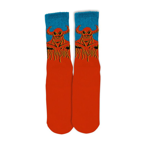 Toy Machine Hell Monster Crew Sock Mens in Red