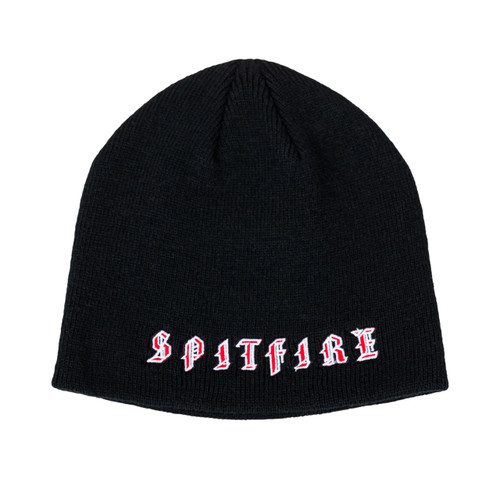 Spitfire Old English Skully Beanie Mens in Black