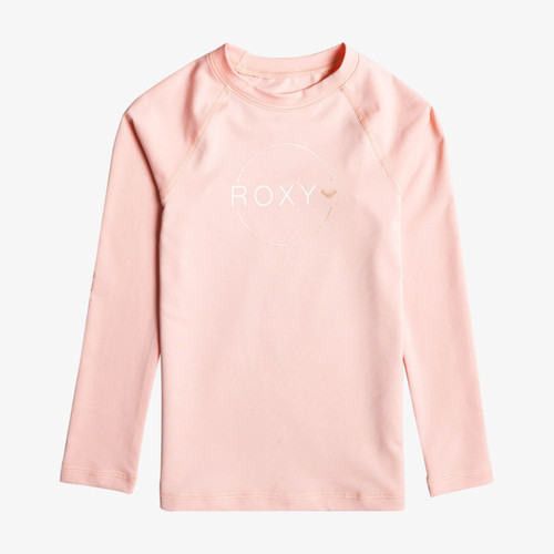 Roxy Beach Classic Long Sleeve Rashvest Junior Girls in Blossom