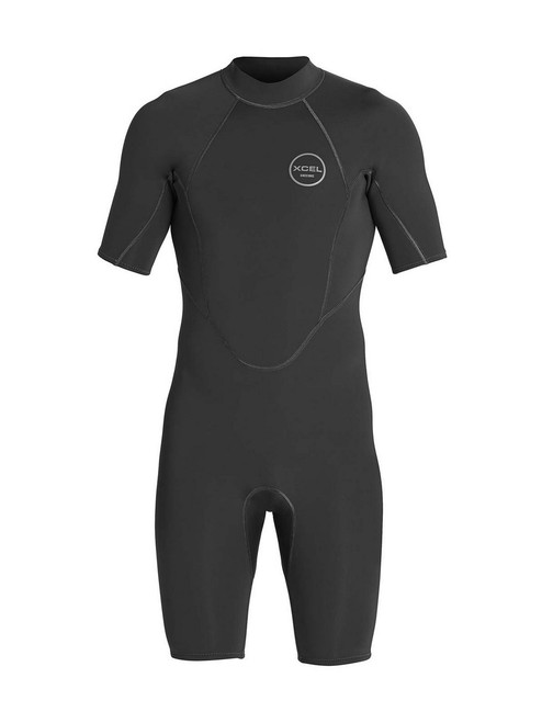 Xcel 2MM Axis Short Sleeve Springsuit Mens in Black
