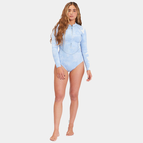 Billabong Salty Dayz Light Long Sleeve Springsuit Womens in Wave Wash