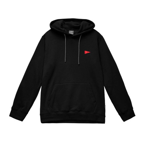 Florence Marine X Burgee Hoodie Mens in Black