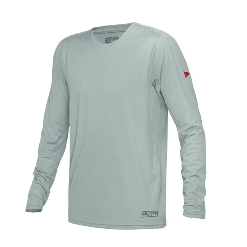 Florence Marine X Long Sleeve UPF Shirt Mens in Light Grey