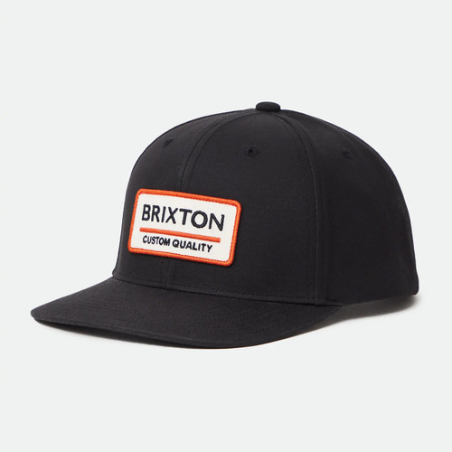 Brixton Palmer Proper X MP Snapback Hat Mens in Black