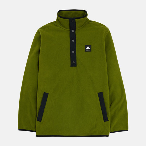 Burton Hearth Fleece Pullover Mens in Calla Green