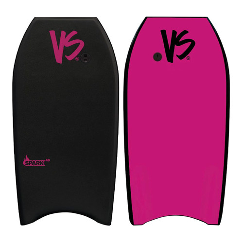 VS Spark 40in Bodyboard in Black Fluro Pink
