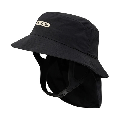 FCS Essential Surf Bucket Hat in Black