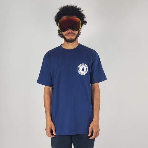 Trigger Bros Snowboarding Tee Mens in Cobalt