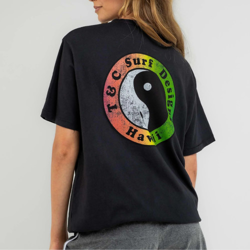Town & Country OG Fade Tee Womens in Washed Black