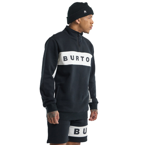Burton Lowball Quarter Zip Fleece Mens in True Black
