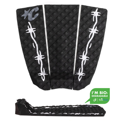 Creatures Jack Freestone Lite Ecopure Tail Pad in Black Barbed Wire