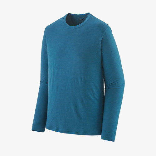 Patagonia Capilene Cool Merino Long Sleeve Top Mens in Wavy Blue