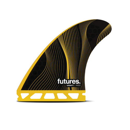 Futures P8 Honeycomb Thruster Fin Set Large in Yellow