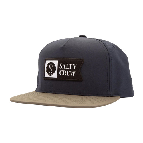 Salty Crew Alpha Tech 5 Panel Cap Mens in Navy Ash