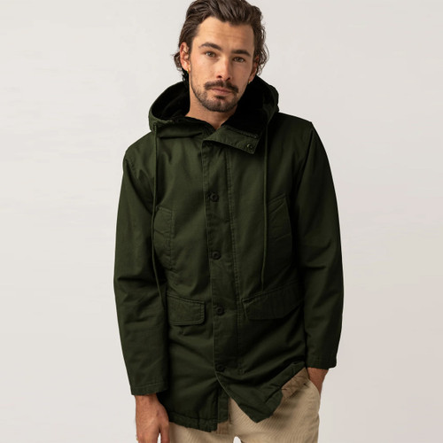 Rhythm M22 Parka Jacket Mens in Olive