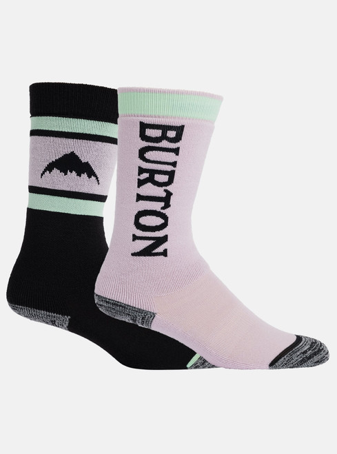 Burton Kids Weekend Midweight Sock 2 Pack in Elderberry