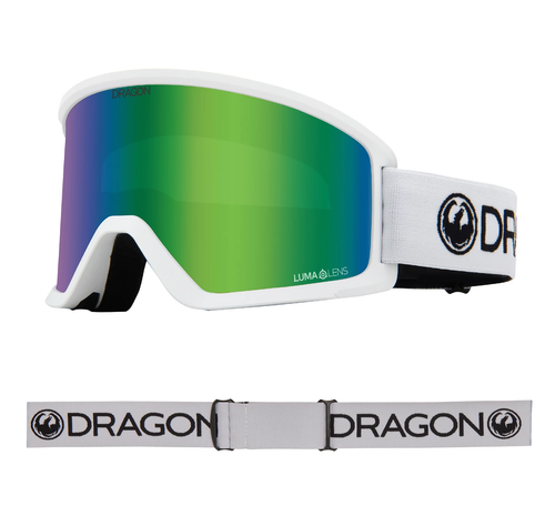 Dragon DX3 OTG Goggle in White LL Green Ion