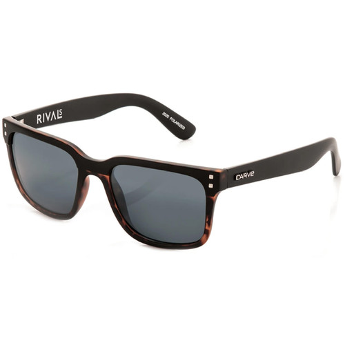 Carve Rival Sunglasses in Matte Tortoise Black Polarized