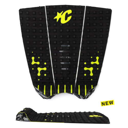 Creatures Mick Fanning Loc-Lite Ecopure Tail Pad in Black Lime Camo